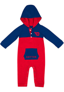 Colosseum Dayton Flyers Baby Red Nursery Long Sleeve One Piece