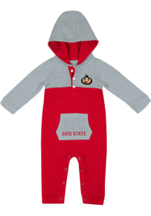 Colosseum Ohio State Buckeyes Baby Red Nursery Long Sleeve One Piece
