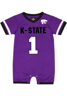 Colosseum K-State Wildcats Baby Purple Magical Jersey Short Sleeve One Piece