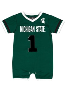 Colosseum Michigan State Spartans Baby Green Magical Jersey Short Sleeve One Piece