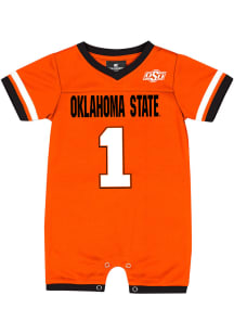 Colosseum Oklahoma State Cowboys Baby Orange Magical Jersey Short Sleeve One Piece