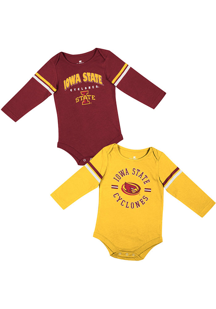 Colosseum Iowa State Cyclones Baby Cardinal Ad 2PK LS One Piece