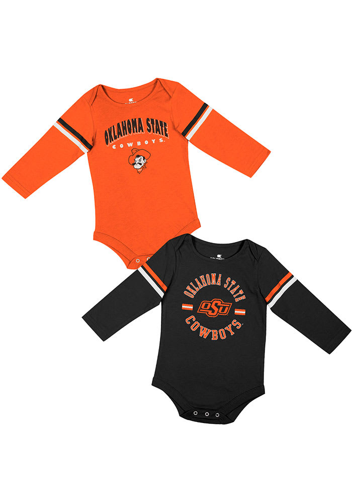 KIDS OSU Cowboys spread smiles onesie orange