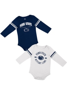 Colosseum Penn State Nittany Lions Baby Navy Blue Ad 2PK LS One Piece