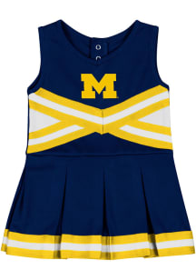 Colosseum Michigan Wolverines Baby Navy Blue Carousel Set Cheer