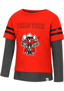 Colosseum Texas Tech Red Raiders Toddler Red Gardookas Long Sleeve T-Shirt