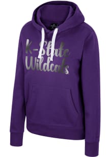 Colosseum K-State Wildcats Womens Purple Gliding Here Hooded Sweatshirt