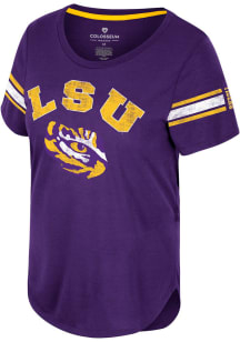 Colosseum LSU Tigers Womens Purple Cant Beat That Short Sleeve T-Shirt