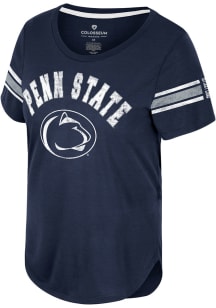 Colosseum Penn State Nittany Lions Womens Navy Blue Cant Beat That Short Sleeve T-Shirt