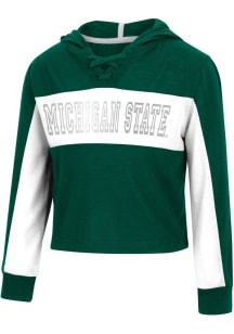 Colosseum Michigan State Spartans Toddler Girls Green Did Not Long Sleeve T Shirt