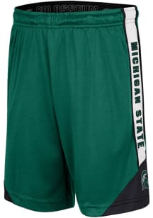 Colosseum Michigan State Spartans Youth Green Haller Shorts