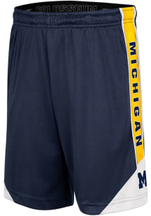 Colosseum Michigan Wolverines Youth Navy Blue Haller Shorts