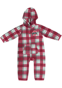 Colosseum Ohio State Buckeyes Baby Red Farays Loungewear One Piece Pajamas