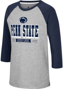 Colosseum Penn State Nittany Lions Youth Grey Pops Long Sleeve Fashion T-Shirt