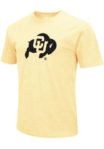 Colosseum Colorado Buffaloes Gold Primary Logo Short Sleeve T Shirt
