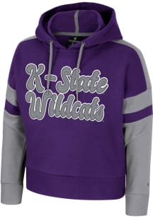 Girls K-State Wildcats Purple Colosseum GIRLS BAND MANAGER HOODIE Long Sleeve Hooded Sweatshirt