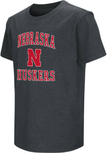Colosseum Nebraska Cornhuskers Youth Black No1 Short Sleeve T-Shirt