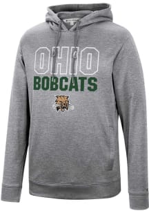 Colosseum Ohio Bobcats Mens Grey Stacked Hood