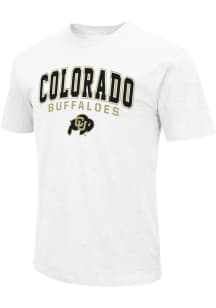 Colosseum Colorado Buffaloes White Arch Full Name Mascot Short Sleeve T Shirt