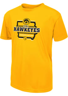 Colosseum Iowa Hawkeyes Youth Gold Farm Strong Short Sleeve T-Shirt