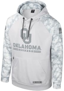 Colosseum Oklahoma Sooners Mens Grey Ice Hood