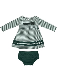 Colosseum Michigan State Spartans Infant Girls Green Who-Ville Set Top and Bottom