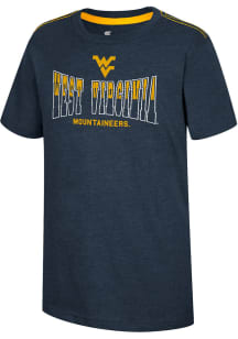 Colosseum West Virginia Mountaineers Youth Blue Tiberius Short Sleeve T-Shirt