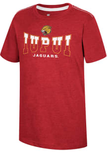 Colosseum IUPUI Jaguars Youth Crimson Tiberius Short Sleeve T-Shirt
