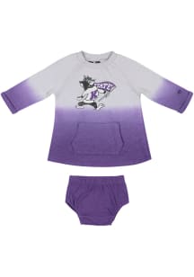 Colosseum K-State Wildcats Baby Girls Purple Hand in Hand Short Sleeve Dress