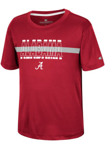 Colosseum Alabama Crimson Tide Youth Crimson Duke Short Sleeve T-Shirt
