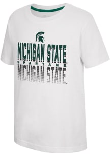 Colosseum Michigan State Spartans Youth White Newfoundland Short Sleeve T-Shirt