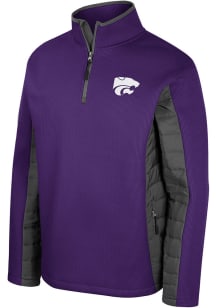 Colosseum K-State Wildcats Mens Purple Storm Was Coming Pullover Jackets