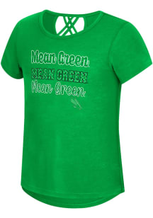 Colosseum North Texas Mean Green Girls Kelly Green Katie Short Sleeve Fashion T-Shirt