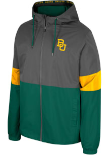Colosseum Baylor Bears Mens Charcoal Miles Light Weight Jacket