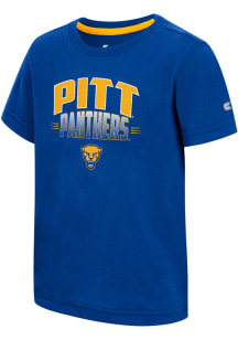 Colosseum Pitt Panthers Toddler Blue Sphynx Short Sleeve T-Shirt