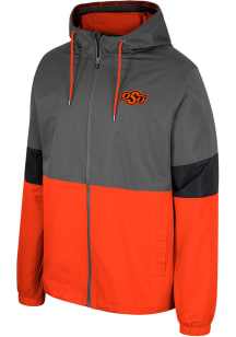 Colosseum Oklahoma State Cowboys Mens Charcoal Miles Light Weight Jacket