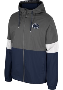 Mens Penn State Nittany Lions Charcoal Colosseum Miles Light Weight Jacket