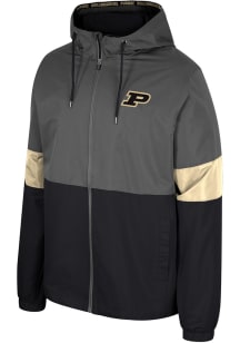 Colosseum Purdue Boilermakers Mens Charcoal Miles Light Weight Jacket