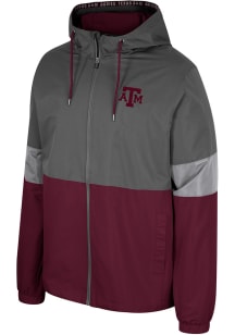 Colosseum Texas A&amp;M Aggies Mens Charcoal Miles Light Weight Jacket