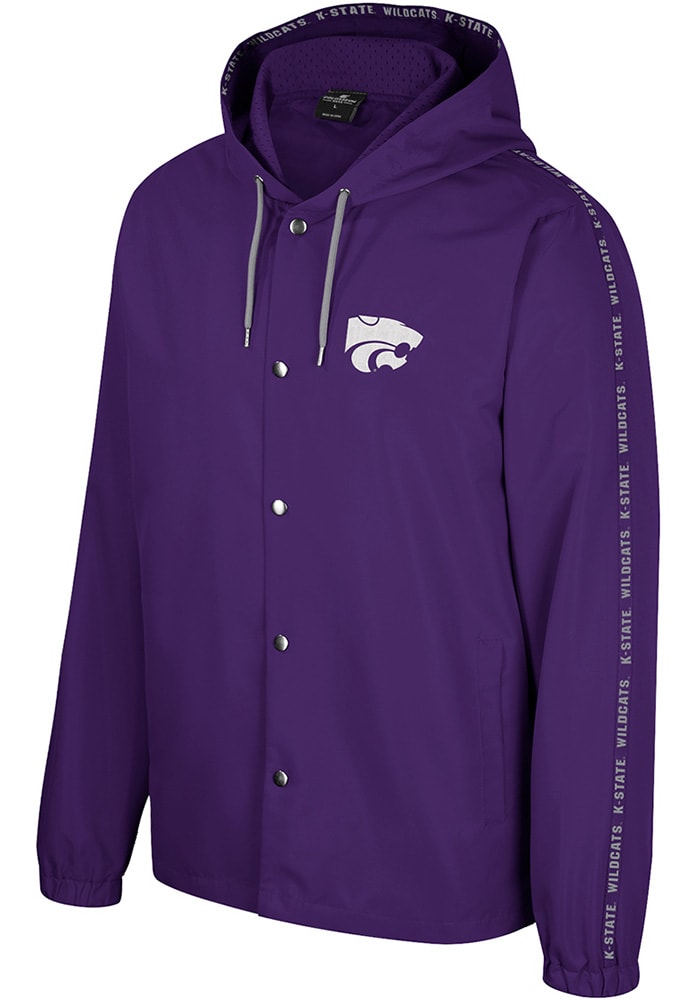 Colosseum K-State Wildcats Mens Purple Brewster Light Weight Jacket