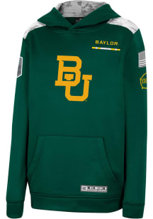 Colosseum Baylor Bears Youth Green OHT Freestyle Long Sleeve Hoodie