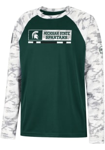 Colosseum Michigan State Spartans Youth Green OHT Wildcard Long Sleeve T-Shirt