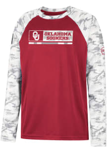 Colosseum Oklahoma Sooners Youth Cardinal OHT Wildcard Long Sleeve T-Shirt