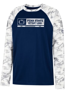 Colosseum Penn State Nittany Lions Youth Navy Blue OHT Wildcard Long Sleeve T-Shirt