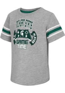 Colosseum Michigan State Spartans Toddler Grey Gamer Short Sleeve T-Shirt