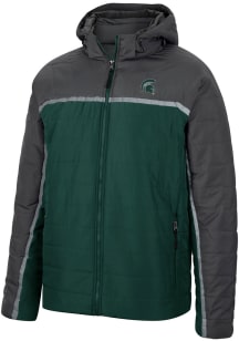 Mens Michigan State Spartans Green Colosseum Club Champion Puffer Heavyweight Jacket