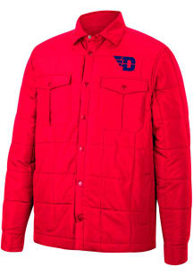 Colosseum Dayton Flyers Mens Red Detonate Quilted Medium Weight Jacket