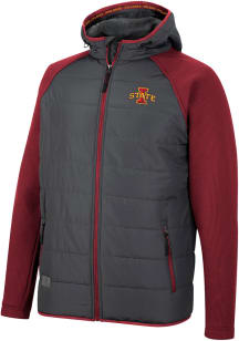 Colosseum Iowa State Cyclones Mens Charcoal Good On You Hooded Heavyweight Jacket