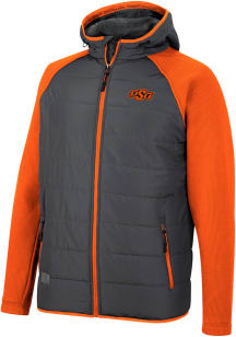 Colosseum Oklahoma State Cowboys Mens Charcoal Good On You Hooded Heavyweight Jacket