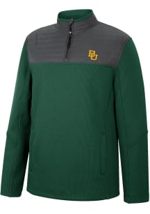 Colosseum Baylor Bears Mens Green Good On You Long Sleeve 1/4 Zip Pullover